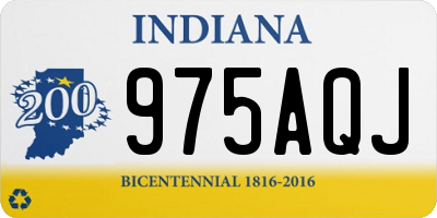 IN license plate 975AQJ