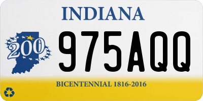 IN license plate 975AQQ