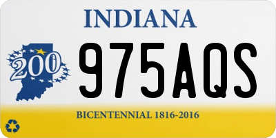 IN license plate 975AQS