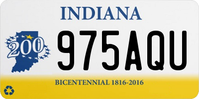 IN license plate 975AQU