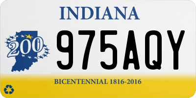 IN license plate 975AQY