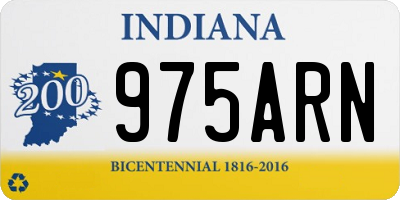IN license plate 975ARN