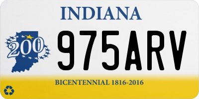 IN license plate 975ARV