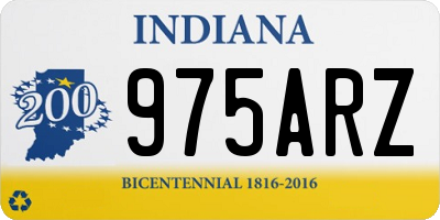 IN license plate 975ARZ