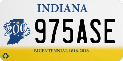 IN license plate 975ASE