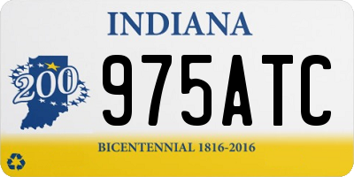 IN license plate 975ATC