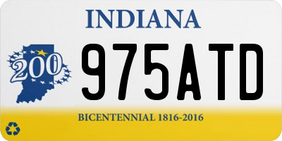 IN license plate 975ATD