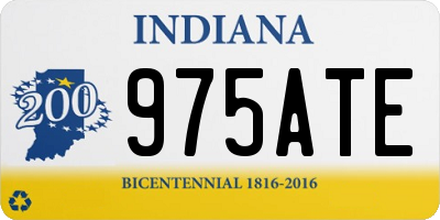 IN license plate 975ATE