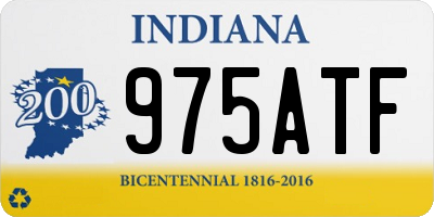 IN license plate 975ATF