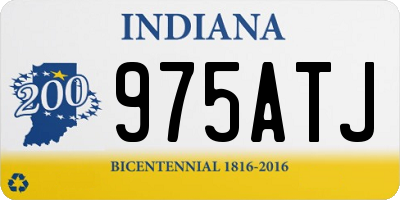 IN license plate 975ATJ