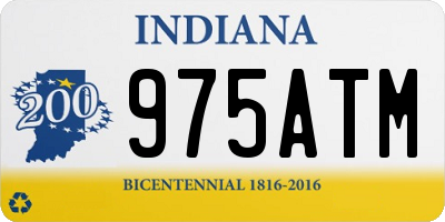 IN license plate 975ATM