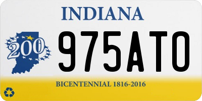 IN license plate 975ATO