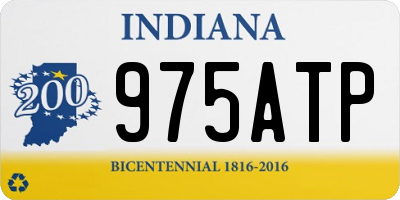 IN license plate 975ATP