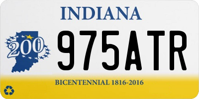 IN license plate 975ATR