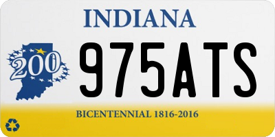 IN license plate 975ATS