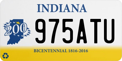 IN license plate 975ATU