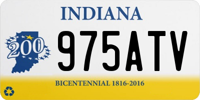 IN license plate 975ATV
