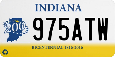 IN license plate 975ATW