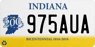 IN license plate 975AUA
