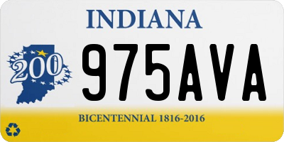 IN license plate 975AVA