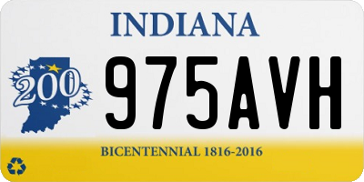 IN license plate 975AVH