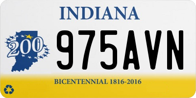 IN license plate 975AVN