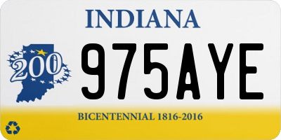 IN license plate 975AYE