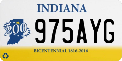 IN license plate 975AYG