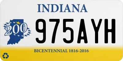 IN license plate 975AYH