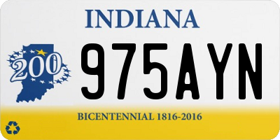 IN license plate 975AYN