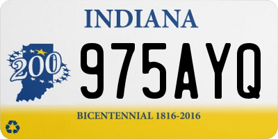 IN license plate 975AYQ