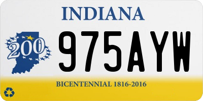 IN license plate 975AYW