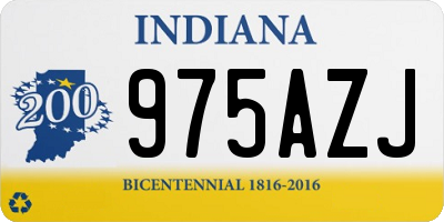 IN license plate 975AZJ