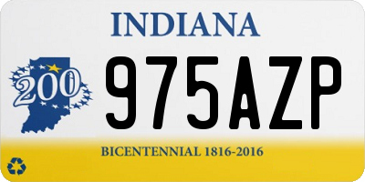 IN license plate 975AZP