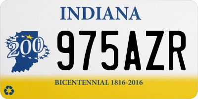 IN license plate 975AZR