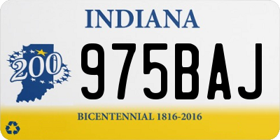IN license plate 975BAJ