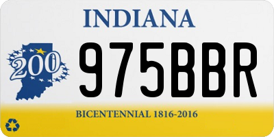 IN license plate 975BBR
