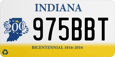 IN license plate 975BBT