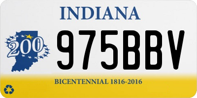 IN license plate 975BBV