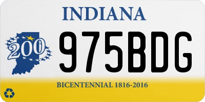 IN license plate 975BDG