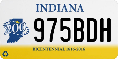 IN license plate 975BDH