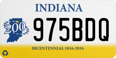 IN license plate 975BDQ