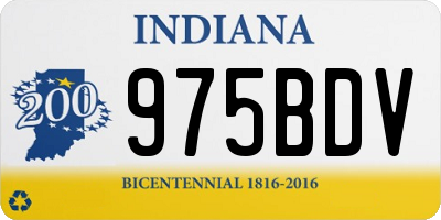 IN license plate 975BDV