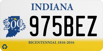 IN license plate 975BEZ