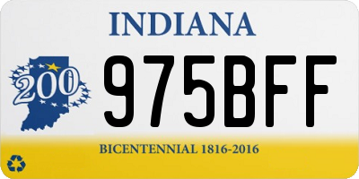 IN license plate 975BFF