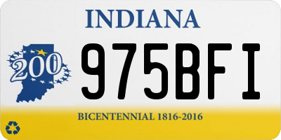 IN license plate 975BFI