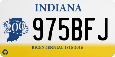 IN license plate 975BFJ
