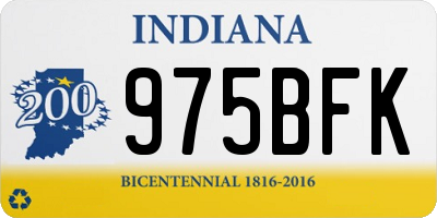 IN license plate 975BFK