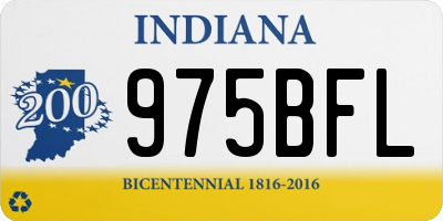IN license plate 975BFL