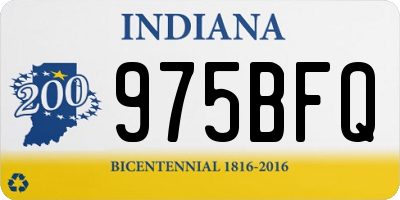 IN license plate 975BFQ